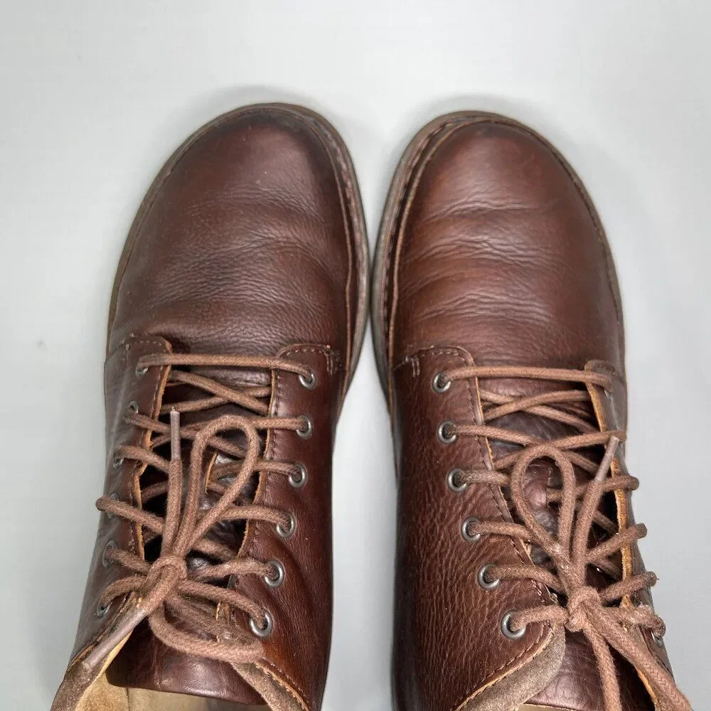 Born Nigel Boots Men's Size 11.5 Dark Brown Leather Lace‎ Up Casual Ankle Chukka